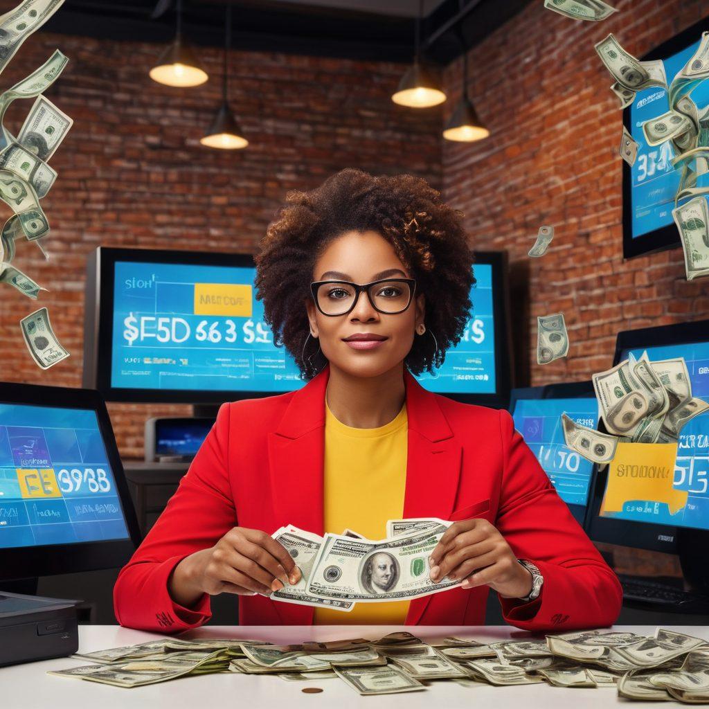 A dynamic urban scene showcasing diverse individuals confidently holding cash, surrounded by stacks of money and digital screens displaying loan offers. The atmosphere is energetic, emphasizing financial freedom and quick solutions, with vibrant colors highlighting urgency and optimism. Include elements like clocks to signify speed and modern technology. super-realistic. vibrant colors.